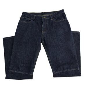 Ralph Lauren Lo rise flare jeans womens size 12 blue denim dark wash 6983